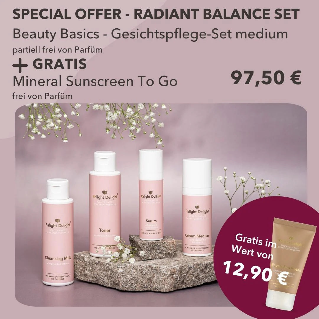 Summer Glow Set - Gesichtspflege plus Sonnenschutz - Partiell frei von Parfüm